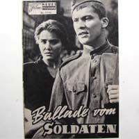 Ballade vom Soldaten, Filmprogramm
