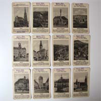 Quartett-Spielkarten, Österr. Städte, um 1920