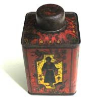 Before 1900, rare exceptional tea tin