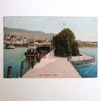 Bregenz, Hafen, alte Ansichtskarte