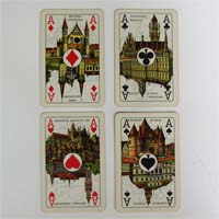Bridge-Canasta Spielkarten, niederländische Motive