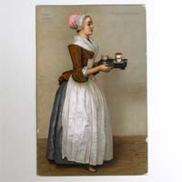 Das Chokoladenmädchen, Liotard, Ansichtskarte