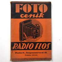 Foto cenik, Radio Flos, großer alter Katalog, ca. 1930