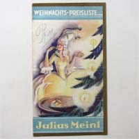 Julius Meinl, Tschechoslowakei, Winterpreisliste 1930