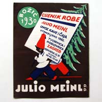 Julius Meinl, Jugoslawien, Weihnachtspreisliste 1930