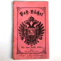 Postbüchel für das Jahr 1881