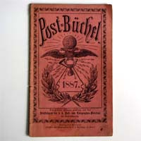 Postbüchel für das Jahr 1887