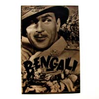 Bengali, Gary Cooper, Filmprogramm