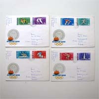 .Ungarische Briefmarken, Olympia Mexiko, Konvolut