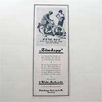 Zündapp, alte Werbegrafik, 1925