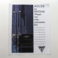 Adler, Zoberbier, alte Werbegrafik, 1931