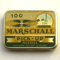 Marschall, Grammophonnadel-Dose