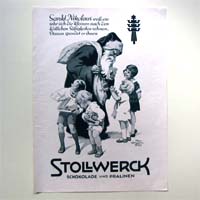 Stollwerck, Felix Schwarmstädt, alte Werbegrafik, 1927