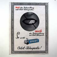 Odol-Zahnpasta, alte Werbegrafik, 1928
