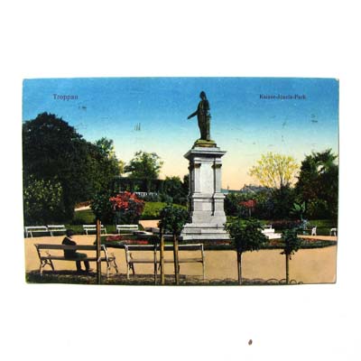Opava, Kaiser-Josefs-Park, alte Ansichtskarte