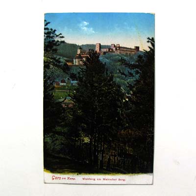 Gars am Kamp, Waldweg am Mairscher Berg, Ansichtskarte