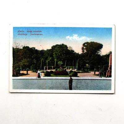 Lwiw, Jesuitengarten, alte Ansichtskarte