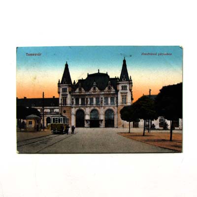 Temesvar, Josephsbahnhof, alte Ansichtskarte