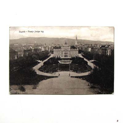 Zagreb, Franz Josef Platz, alte Ansichtskarte