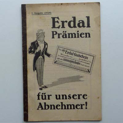 Erdal Prämien, Verkäuferprämien - Katalog, 1929