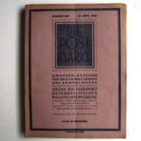 Die Post-Marke, Philatelistenvereine, 17 Hefte, 1929
