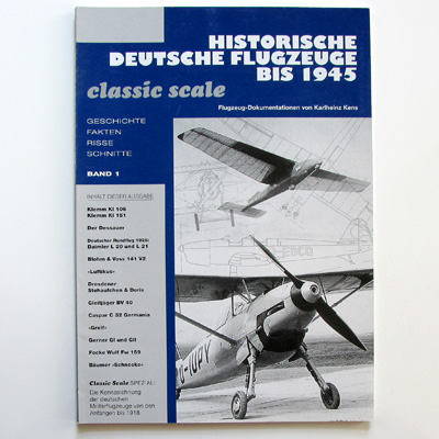 Historische deutsche Flugzeuge bis 1945  Band 1 K .Kens