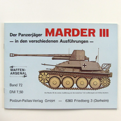 Panzerjäger Marder III, Edition Podzun-Pallas Band 72