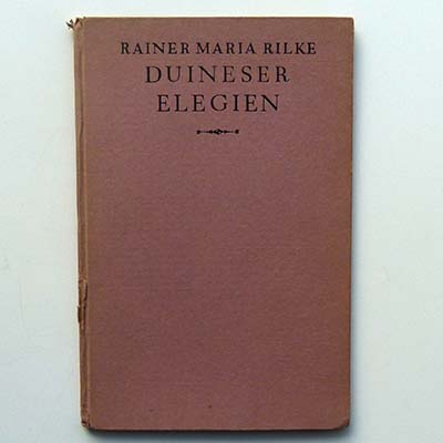 Duineser Elegien, Rainer Maria Rilke, 1923, Erstausgabe