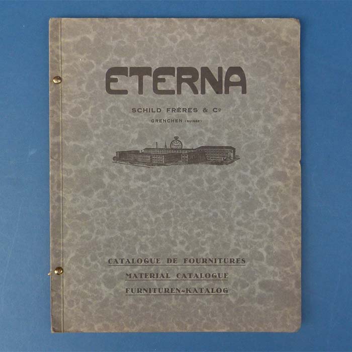 Eterna, Schild Fréres & Co, Uhrenersatzteile, Katalog