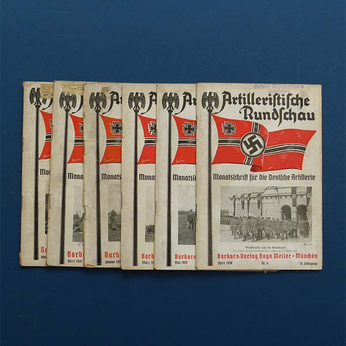 Artilleristische Rundschau, 6 Hefte, Zeitschrift, 1938