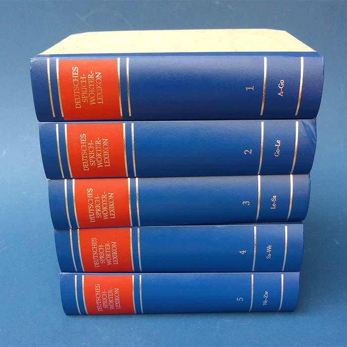 Deutsches Sprichwörter Lexikon, 5 Bände, 1987