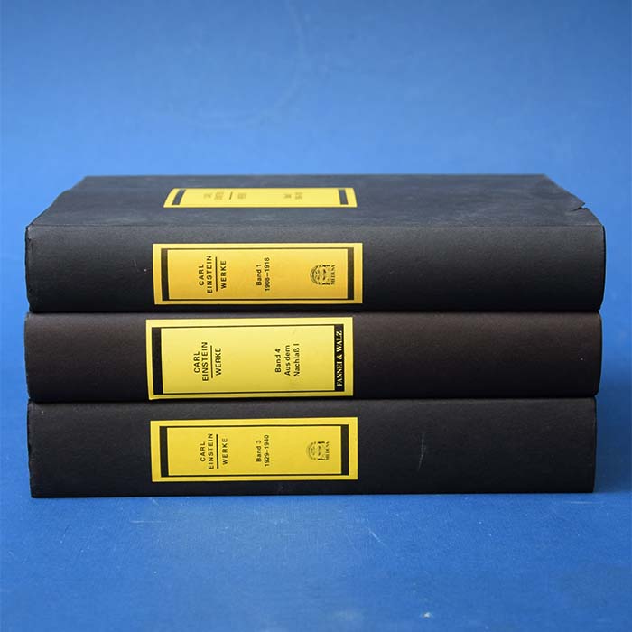 Carl Einstein - Werke, 3 Bände, 1985