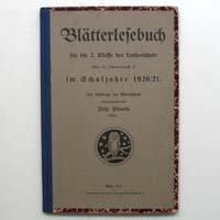 Blätterlesebuch, Lutherschule Wien, 1921