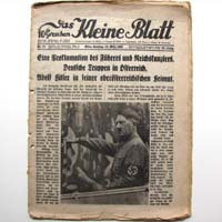 Das Kleine Blatt, Einmarsch dt. Truppen in Österr. 1938