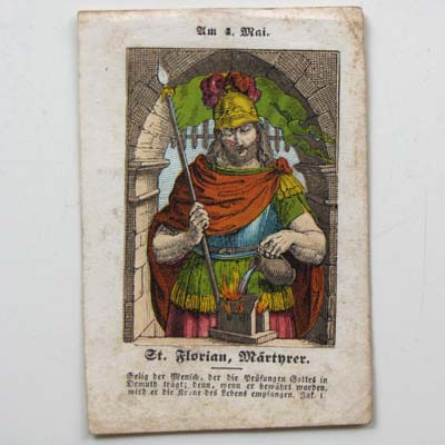 Heiliger Florian, Heiligenbildchen
