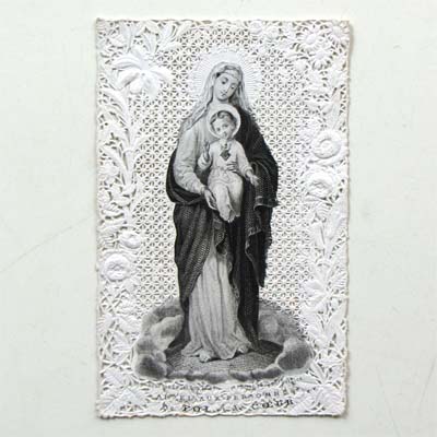 Maria mit Jesukind, Bouasse - Lebel, Heiligenbildchen