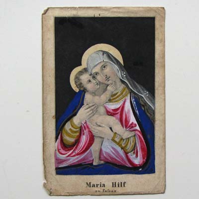 Maria Hilf zu Passau, Heiligenbildchen