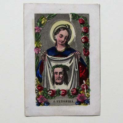 Santa Veronika, Heiligenbildchen