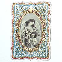 Schutzengel mit Kind, Heiligen- / Andachtsbildchen