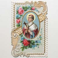 Heiliger Karel Bor, Heiligenbildchen / Andachtsbildchen