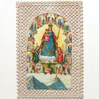 Maria mit Jesukind, Heiligenbildchen / Andachtsbildchen
