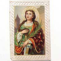 Heilige Katharina, Heiligenbildchen