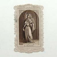 Heilige Mathilde, Heiligenbildchen