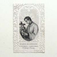 Heiliger Aloysius von Gonzaga, Heiligenbildchen