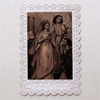 Paar mit Schutzengel, Heiligenbildchen/Andachtsbildchen