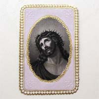 Jesus mit Dornenkranz, Heiligenbildchen