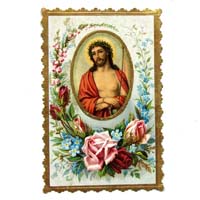 Jesus mit Dornenkrone, Heiligenbildchen
