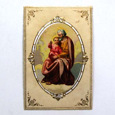 Josef mit Jesukind, Heiligenbildchen