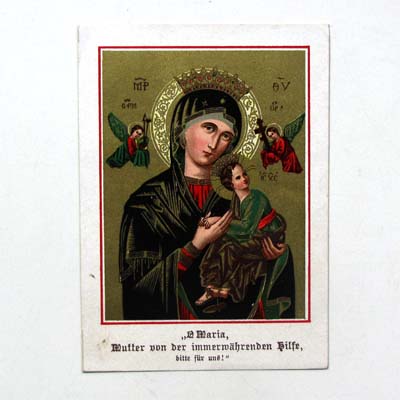 Maria, Andenken an die Heilige Mission, Andachtsbild