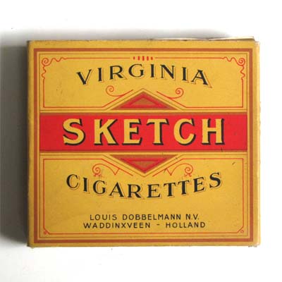 Sketch Virginia Cigarettes, Zigarettenschachtel